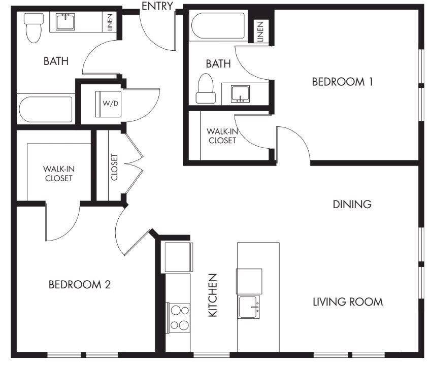 Anthology_Issaquah WA_Floor Plan_Podium 5K_Two Bedroom Two Bathroom Anthology_Issaquah WA_Floor Plan_Podium 5K_Two Bedroom Two Bathroom